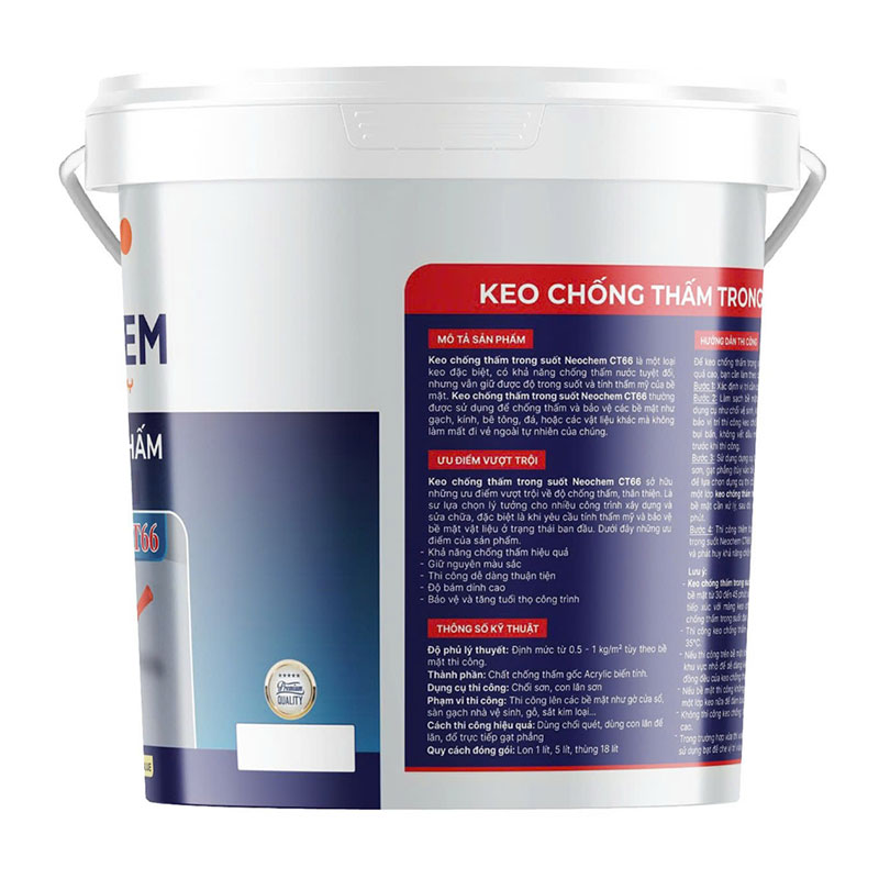 keo chống thấm trong suốt neochem ct66 1