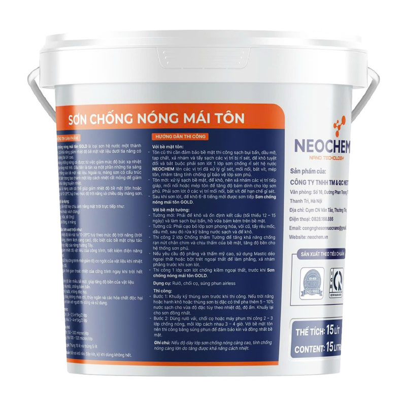 sơn chống nóng mái tôn neochem CN33 3