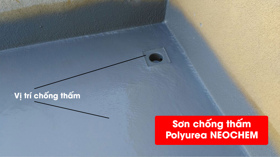 sơn chống thấm sàn mái neochem hệ urea