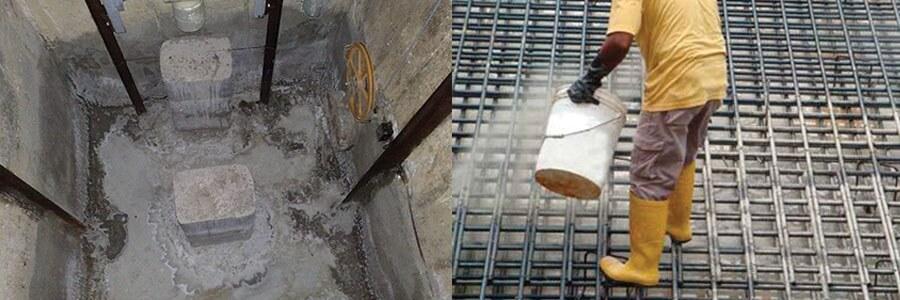 Ứng dụng thực tế của bột chống thấm thẩm thấu