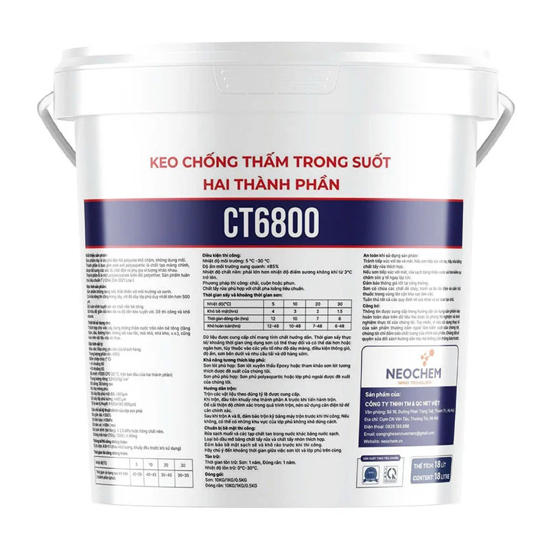 Banner Keo chống thấm hai thành phần CT6800 NEOCHEM 3