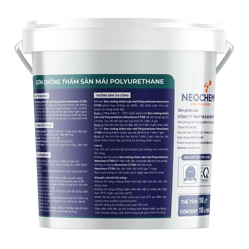Banner Sơn chống thấm sàn Polyurethane NEOCHEM CT89 3